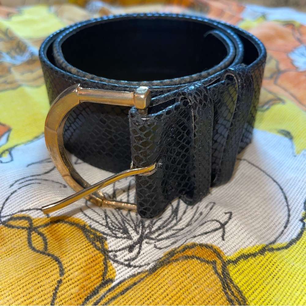 Black Leather Belt